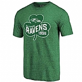 Men's Baltimore Ravens St. Patrick's Day Green Short Sleeve T-Shirt FengYun,baseball caps,new era cap wholesale,wholesale hats
